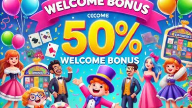 50% welcome bonus